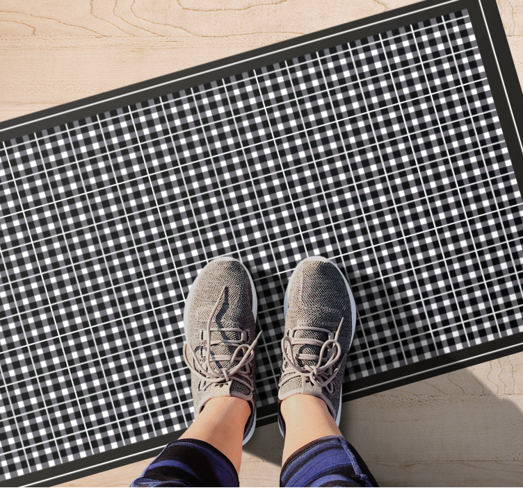 Ternet gråt mønster vinyltæppe til soveværelse - TenStickers