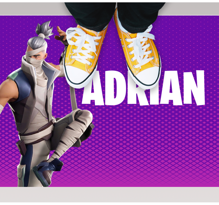 Personlig spillefigur vinyl tæppe til teenagere - TenStickers