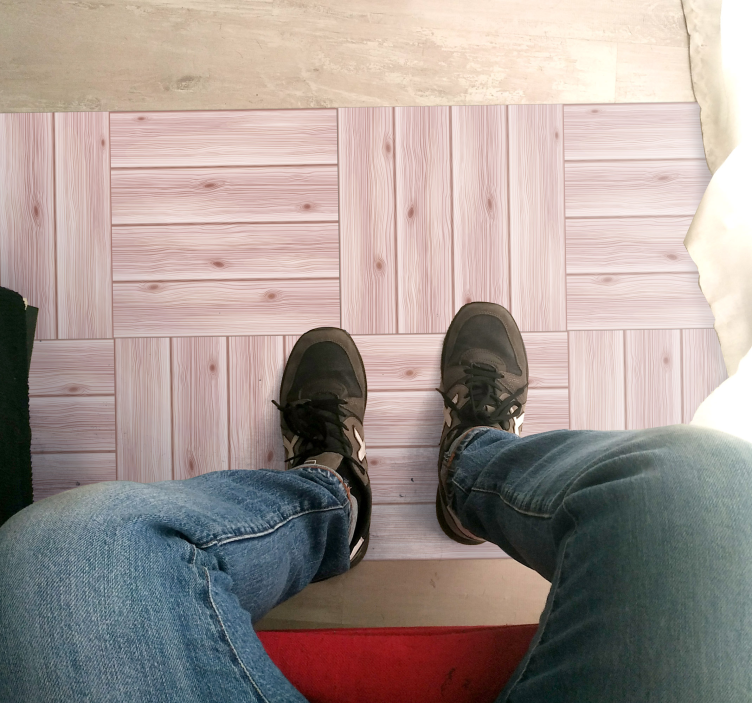 Trækorn mønster trægulve - TenStickers