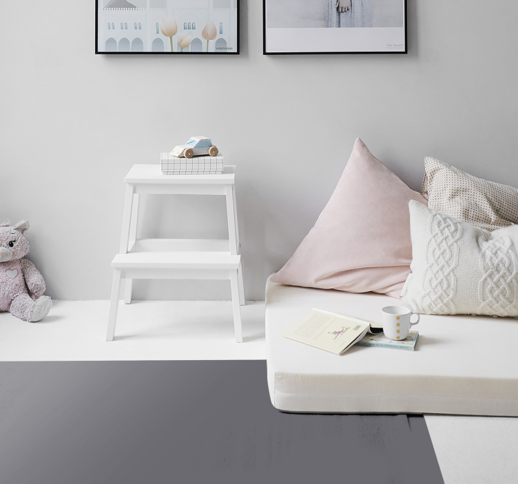 Trækul moderne vinyltæppe - TenStickers