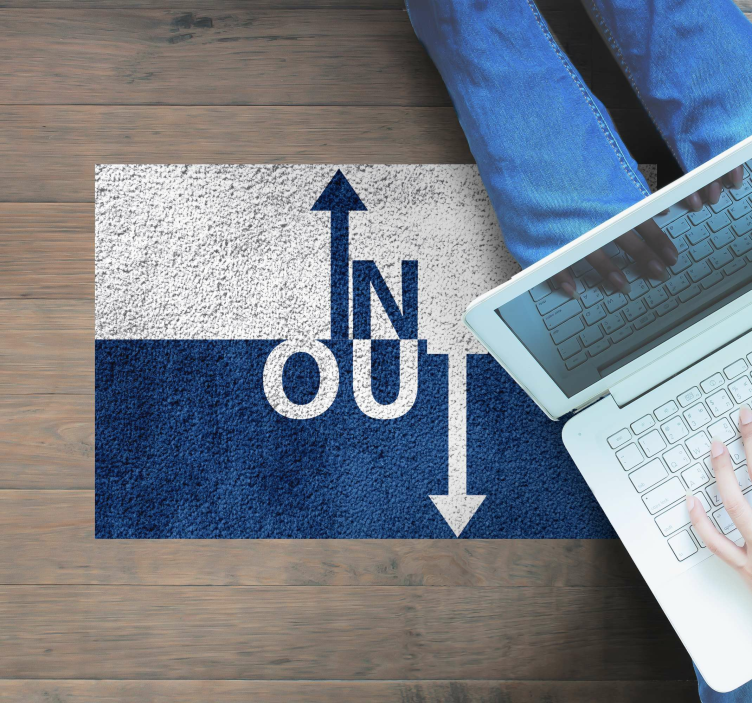 Ud retningsbestemt vinyl tæppe med sætninger - TenStickers