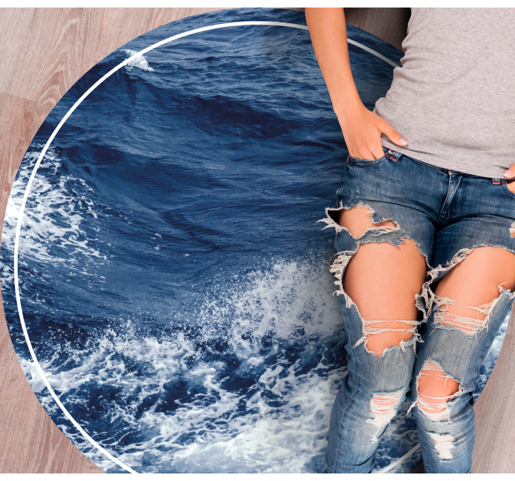 Vand effekt tekstur tæppe - TenStickers