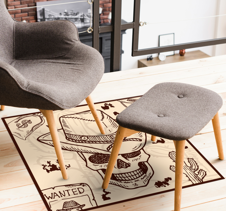 Vestlige ikoner vinyl soveværelsetæppe - TenStickers