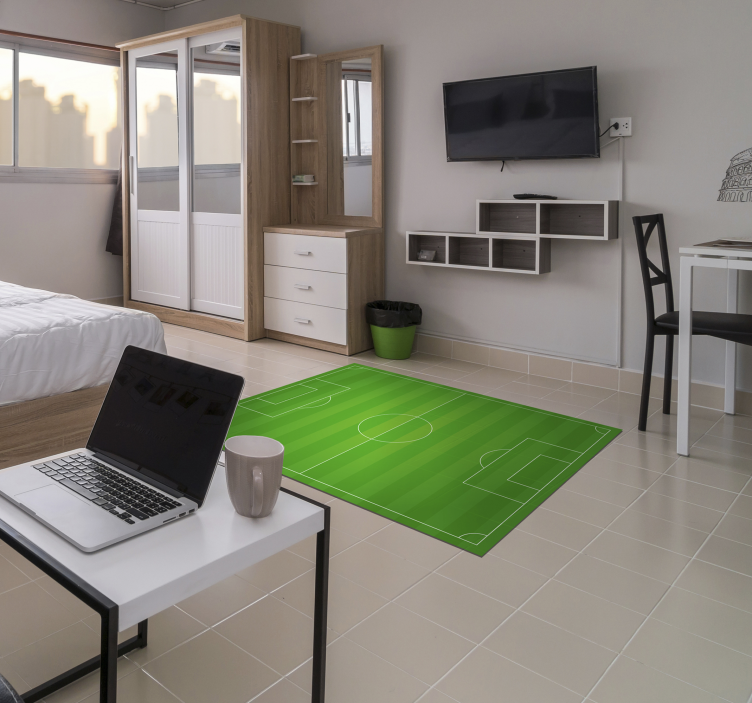 Vinyl tæppe fodboldbane teen - TenStickers