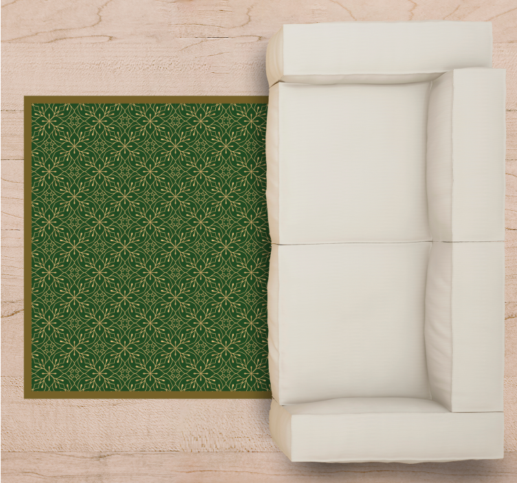 Yndefuldt botanisk motiv Blomster og planter vinyltæppe - TenStickers