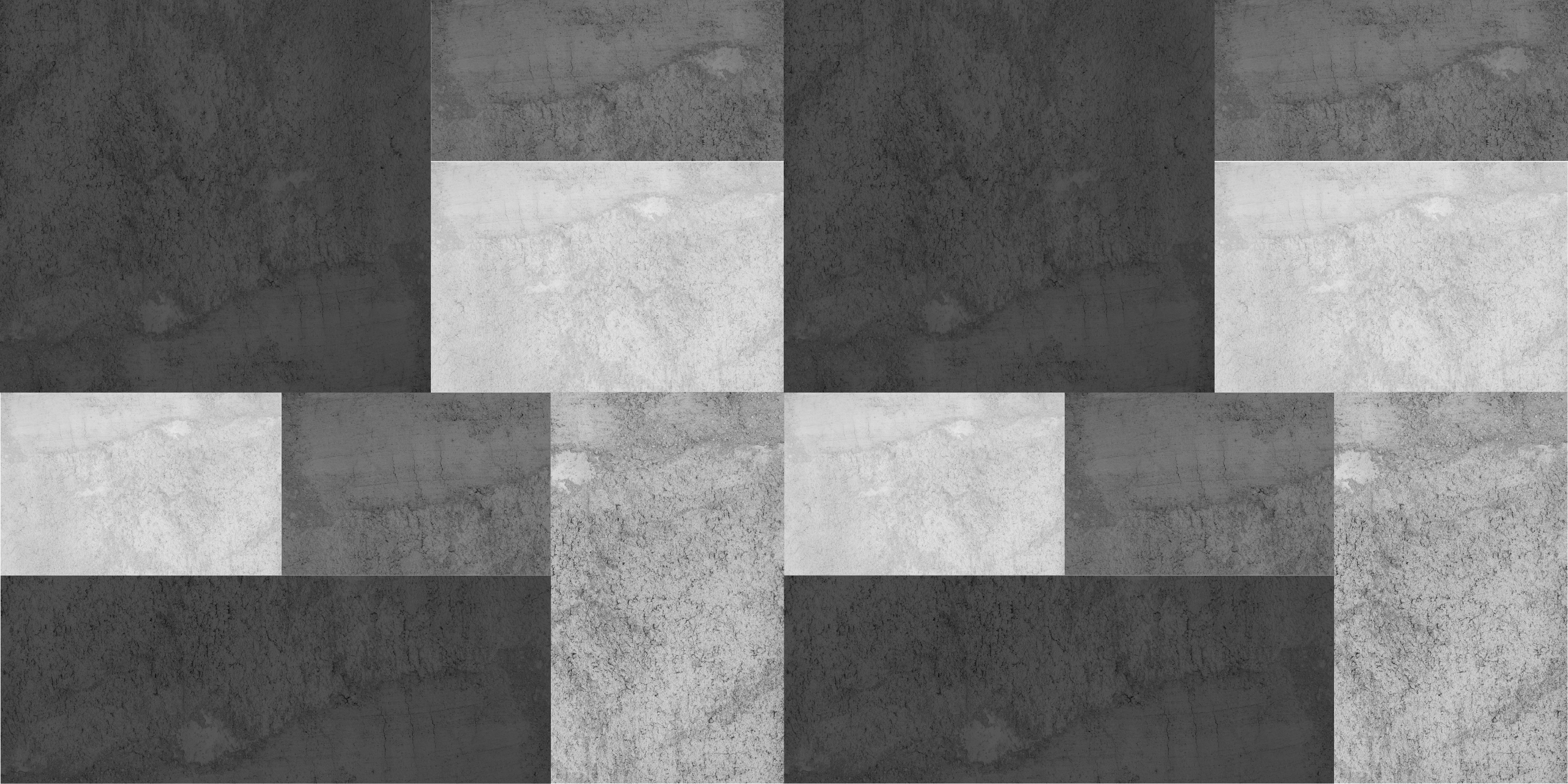 Moderne kvadrater design sorte vinyl tæppe - TenStickers