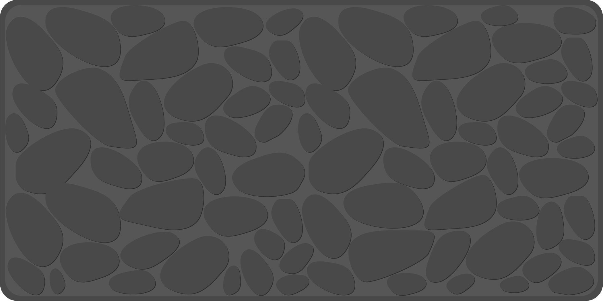 Grå steneffekt vinyl tæppe til badeværelset - TenStickers