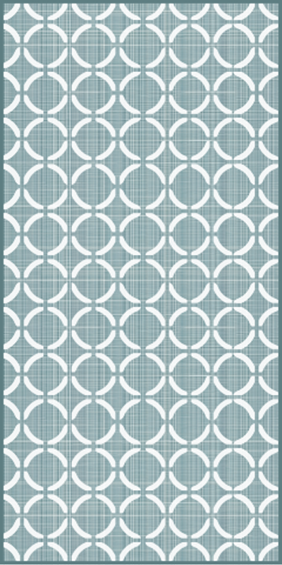 Gammeldags grøn vinyltæppe til køkkenet - TenStickers