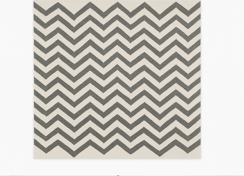 Chevron zigzag-mønster vinyl tæppe til spisestue - TenStickers