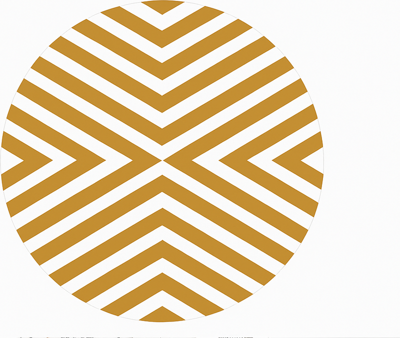 Senneps chevron mønster vinyl tæppe til spisestue - TenStickers