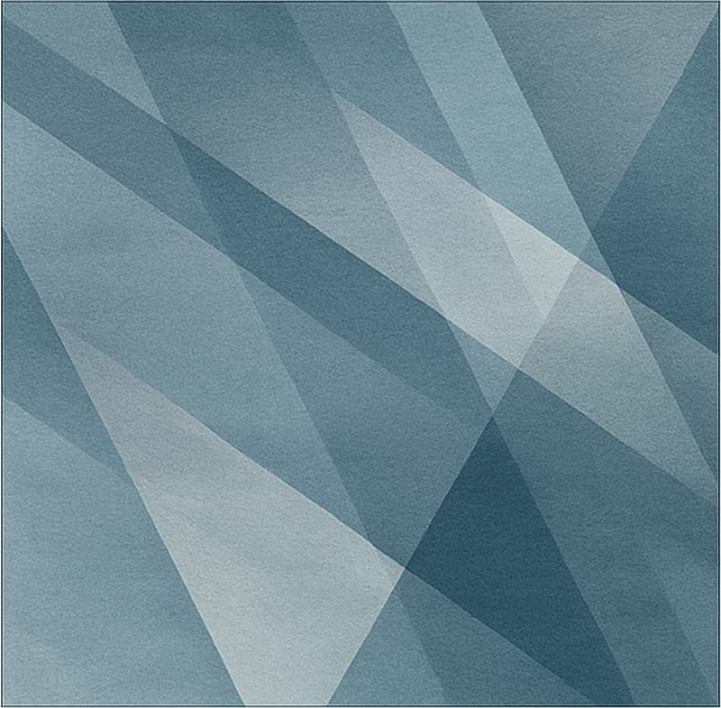 Abstrakt geometrisk gradient vinyl tæppe til spisestue - TenStickers