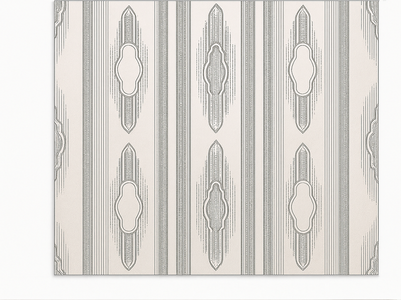 Indviklet etnisk geometri vinyl tæppe til spisestue - TenStickers