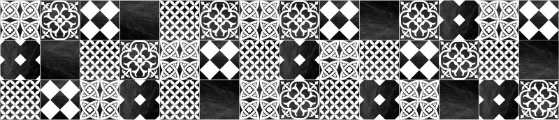 Cementin ardesia vinyl tæppe med fliseeffekt - TenStickers