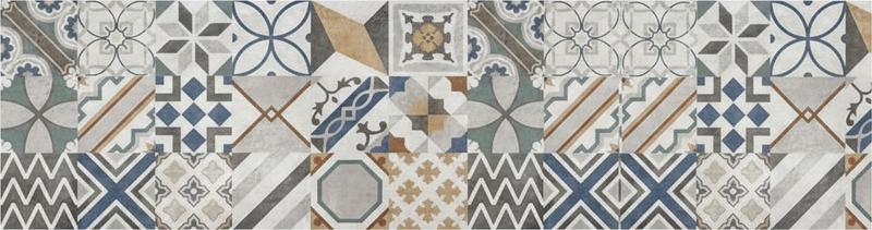 Køkken tæpper i eklektisk geometrisk patchwork - TenStickers