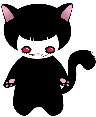 Vinyltæpper med dyr baby kat monster - TenStickers