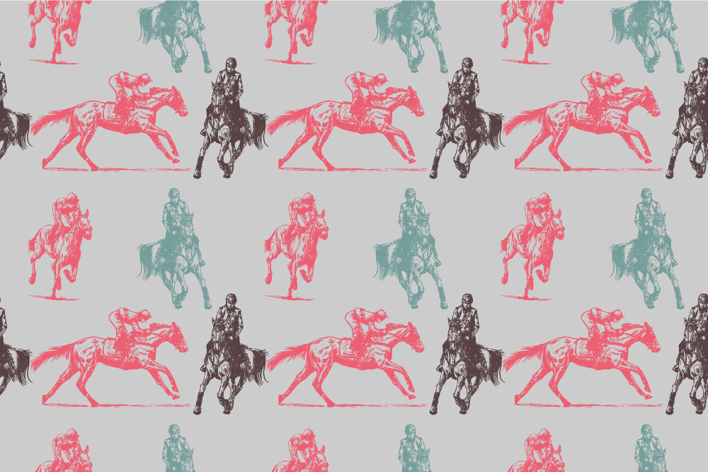 Vinyltæpper med dyr i western hus mønster - TenStickers