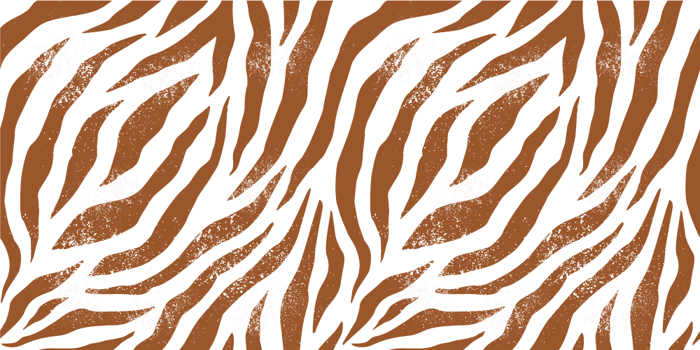 Vinyltæpper med dyr brun zebra dyreprint - TenStickers