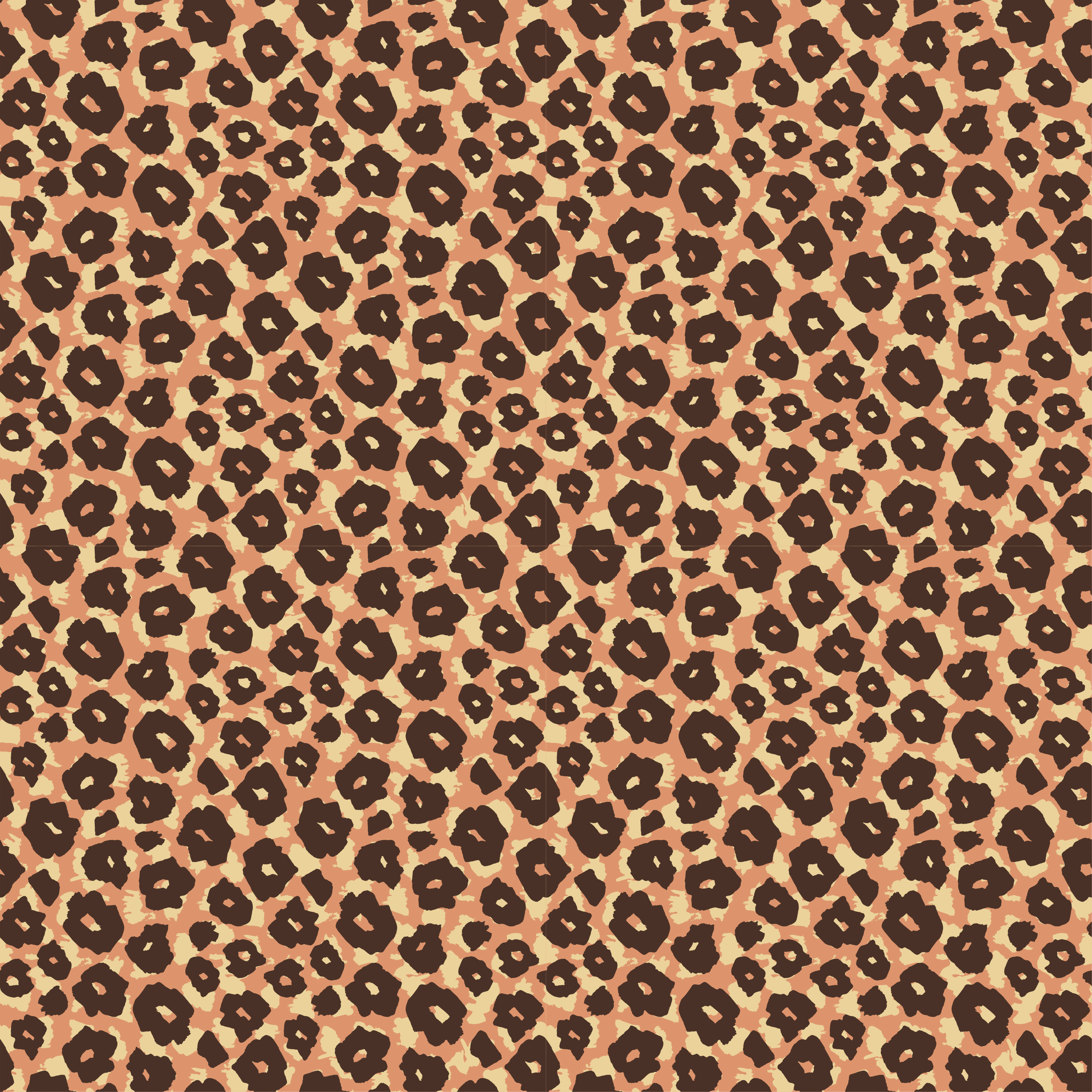 Vinyltæpper med dyr velour klassisk leopardimitation - TenStickers