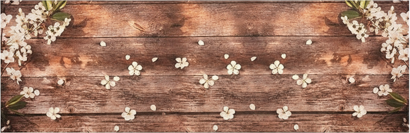 Køkken tæpper med blomstertræ mønster - TenStickers