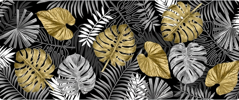 Køkken tæpper i luksuriøs forgyldt jungle - TenStickers