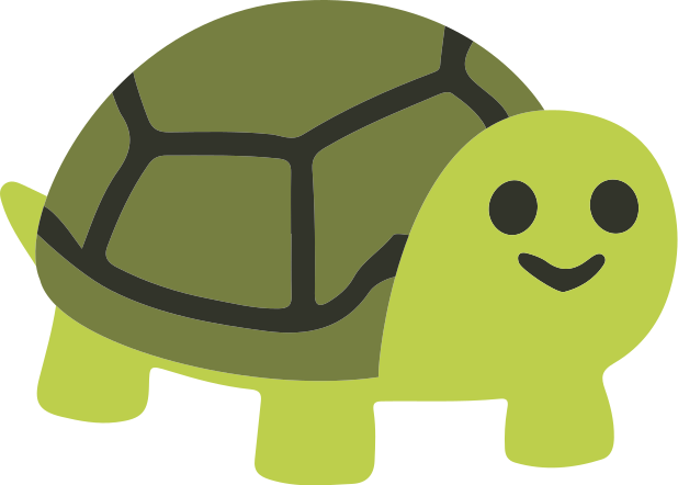 Vinyltæpper med dyr søde smilende skildpadder - TenStickers
