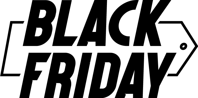 Black friday vinyl tæppe moderne kursiv skrifttype - TenStickers
