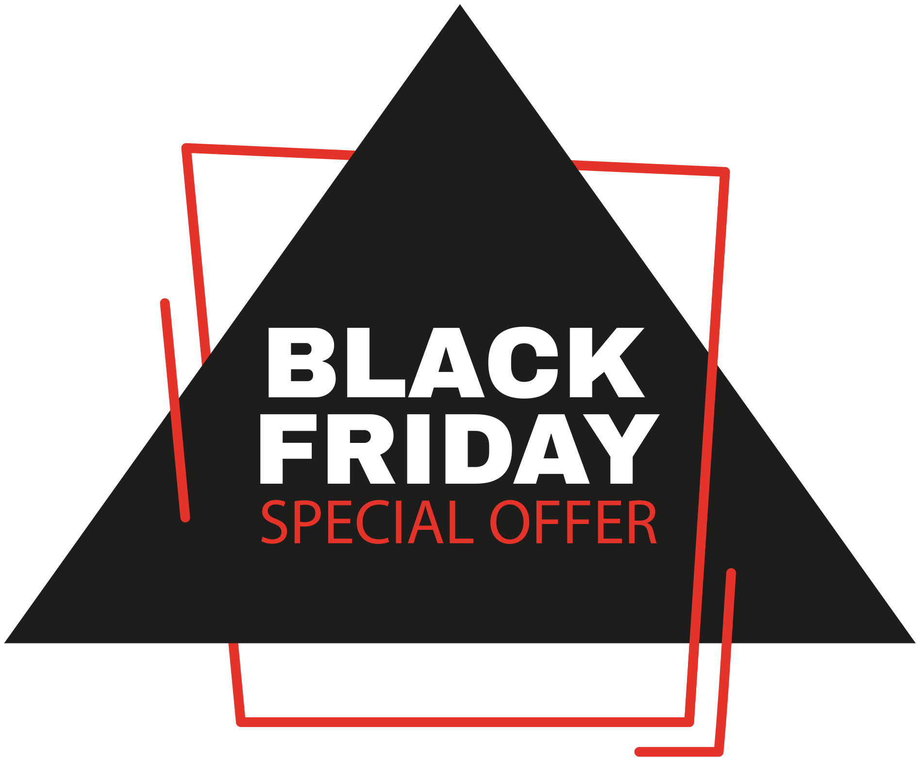 Black friday vinyl tæppe med skilt - TenStickers