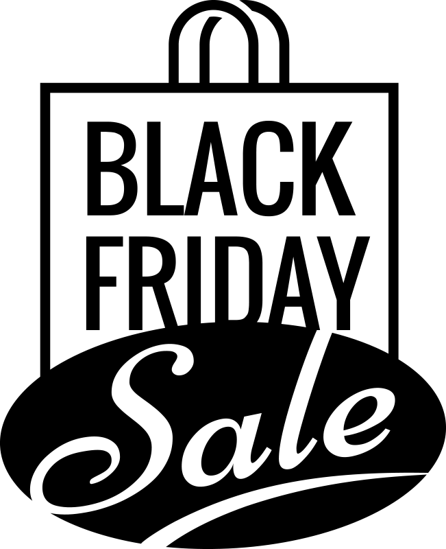 Black friday rabat black friday vinyl tæppe - TenStickers