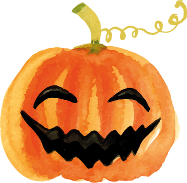 Vinyltæpper til halloween glade græskar - TenStickers
