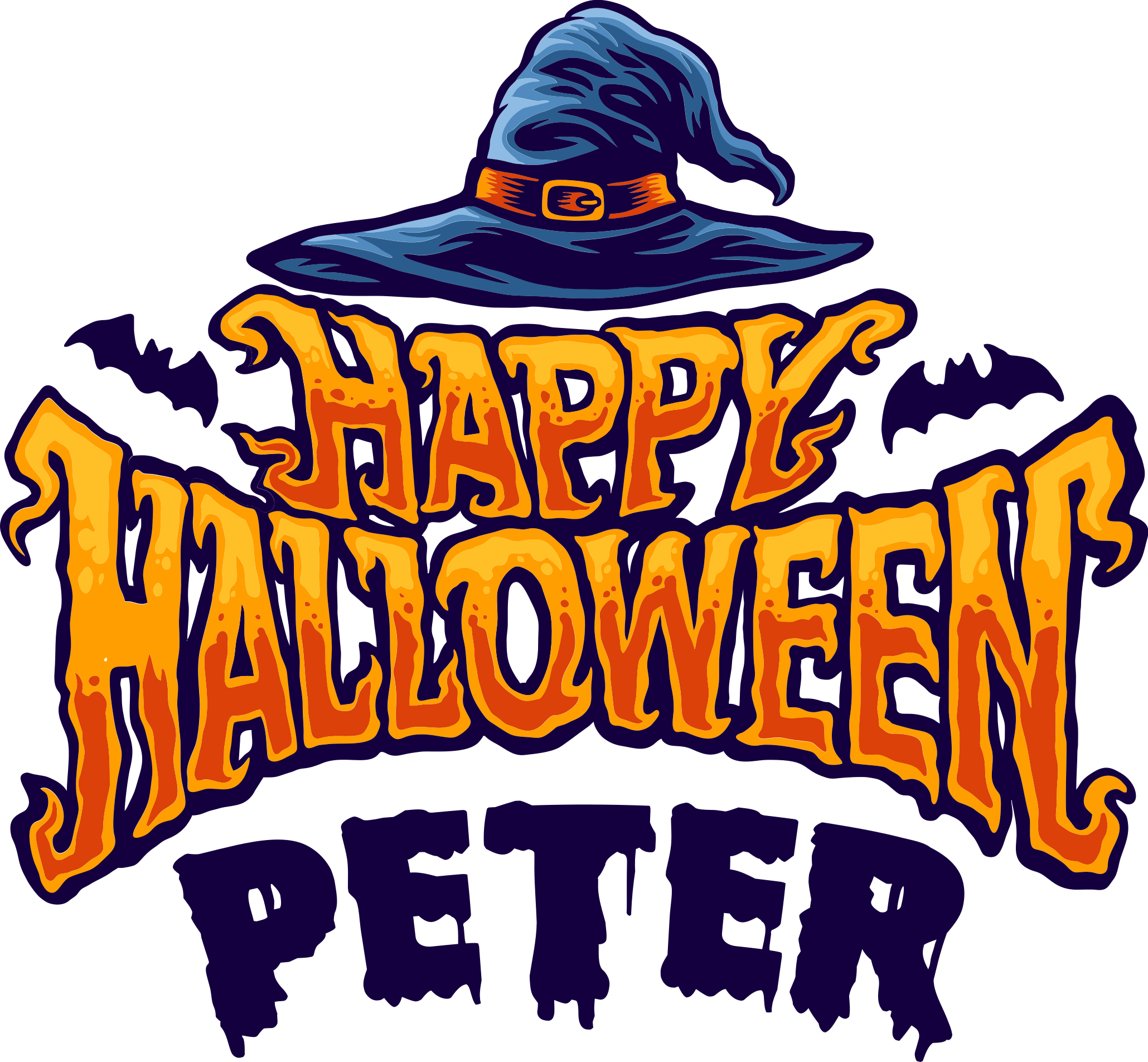 Vinyltæpper til halloween personliggjort - TenStickers