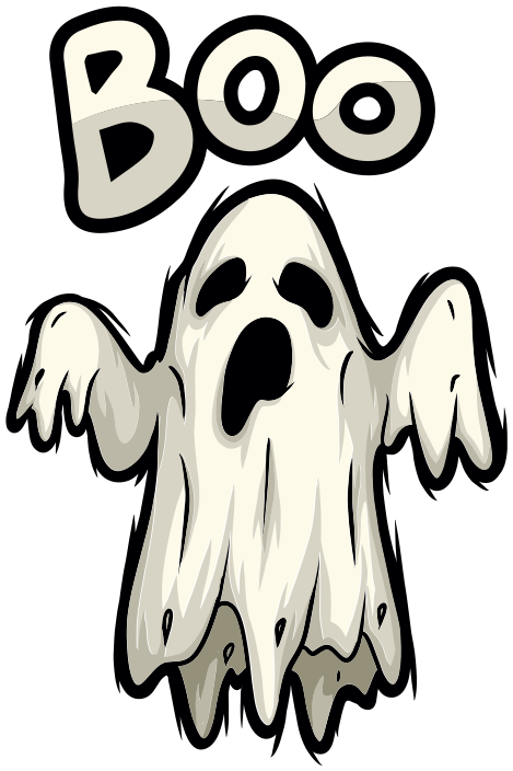 Vinyltæpper til halloween med boo spøgelsesfigur - TenStickers