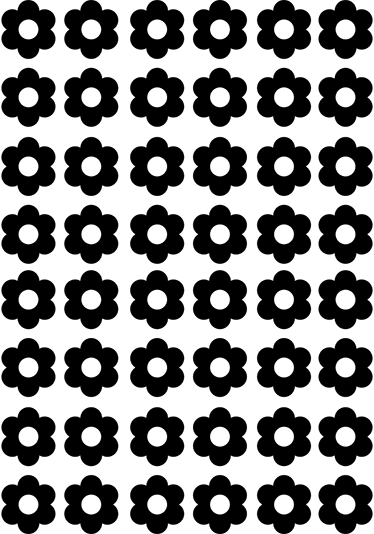 Blomster og planter vinyltæppe blomsterklistermærker - TenStickers