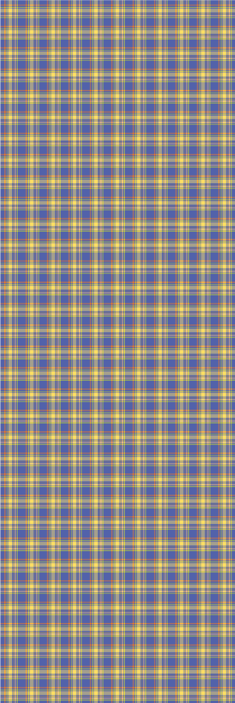 Køkken tæpper med blåt ternet tartan mønster - TenStickers