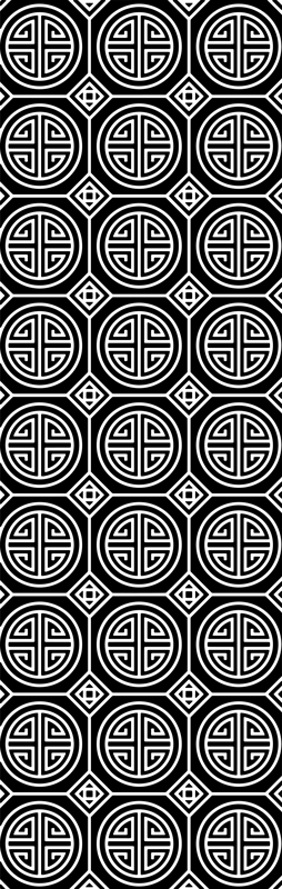 Vinyl tæppe til badeværelset japansk minimalisme - TenStickers