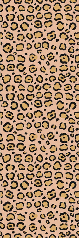 Vinyltæppe med dyreprint leopard pastel farver - TenStickers