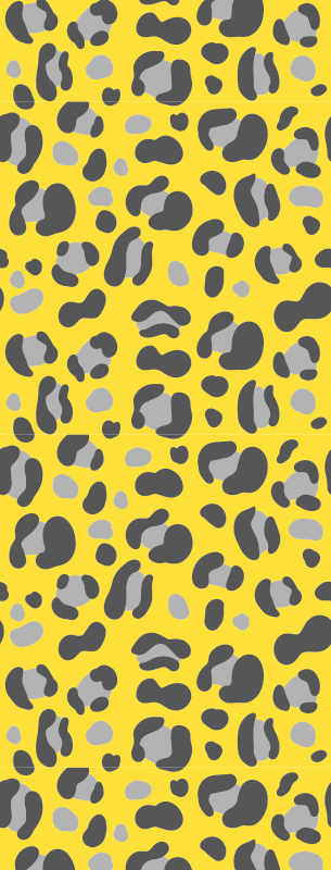 Vinyltæppe med dyreprint pantone leopard print - TenStickers