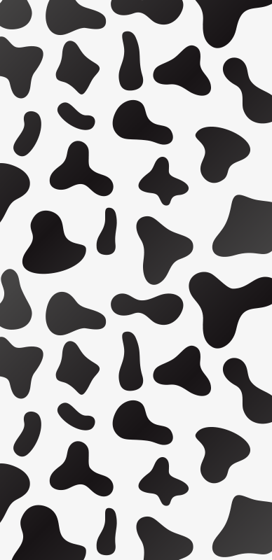 Vinyltæppe med dyreprint cow print - TenStickers