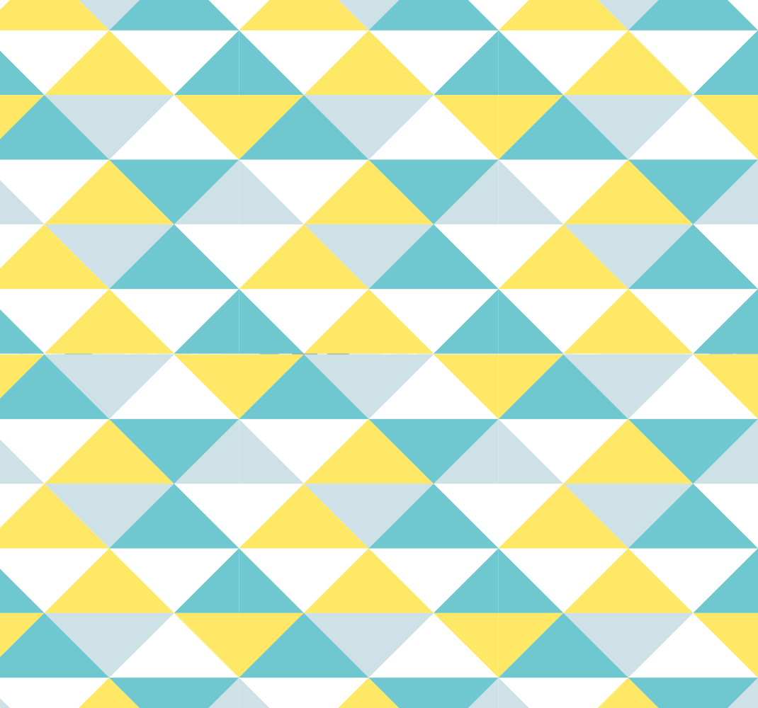 Geometriske vinyl tæppe i gule og blå nuancer - TenStickers