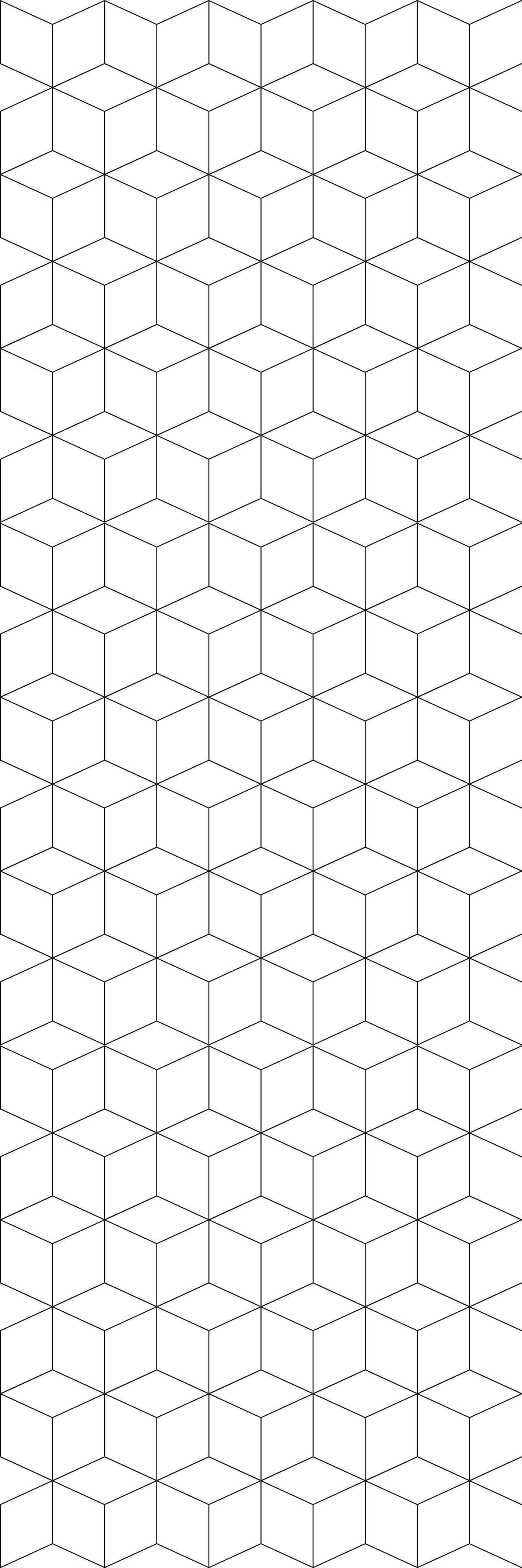Geometriske vinyl tæppe med kubisk mønster - TenStickers