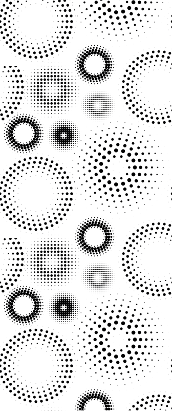 Geometriske vinyl tæppe uden samlinger prikker - TenStickers