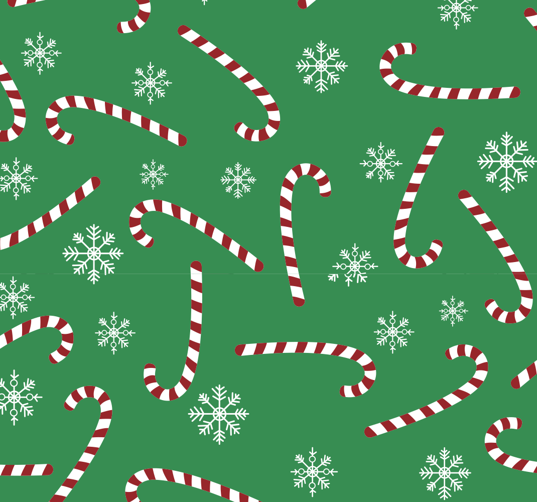 Jule vinyltæppe candy christmas - TenStickers