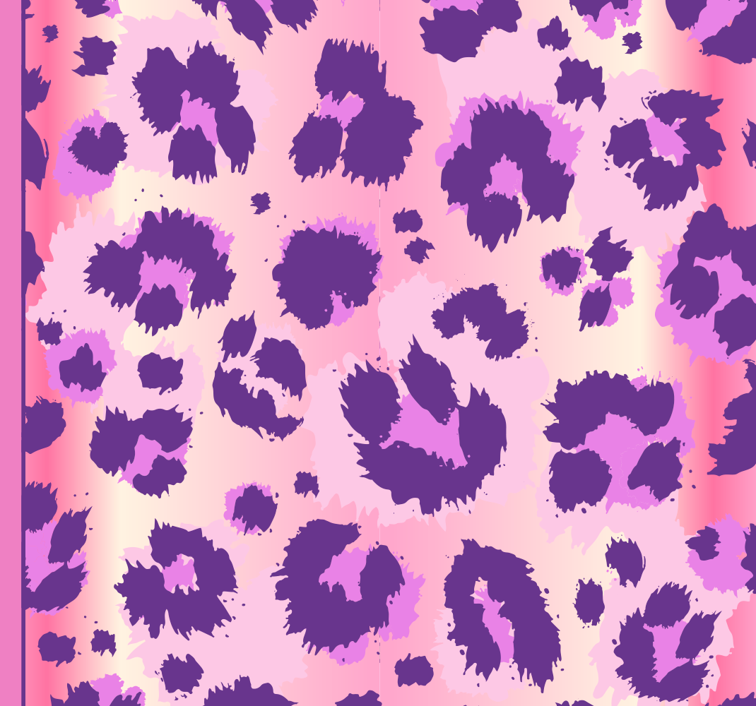 Vinyltæppe til soveværelse i pink leopardpels - TenStickers