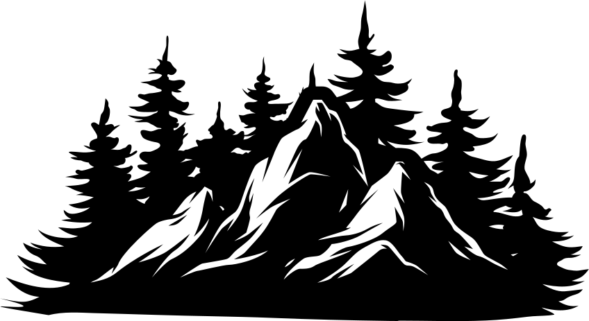 Natur vinyl tæppe bjergkæde - TenStickers