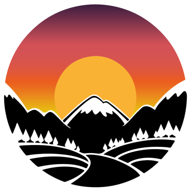Natur vinyl tæppe bjerg og skov - TenStickers