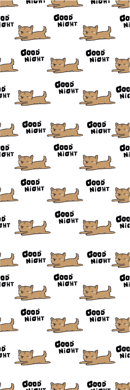 Vinyltæppe til soveværelse sød hund der sover - TenStickers
