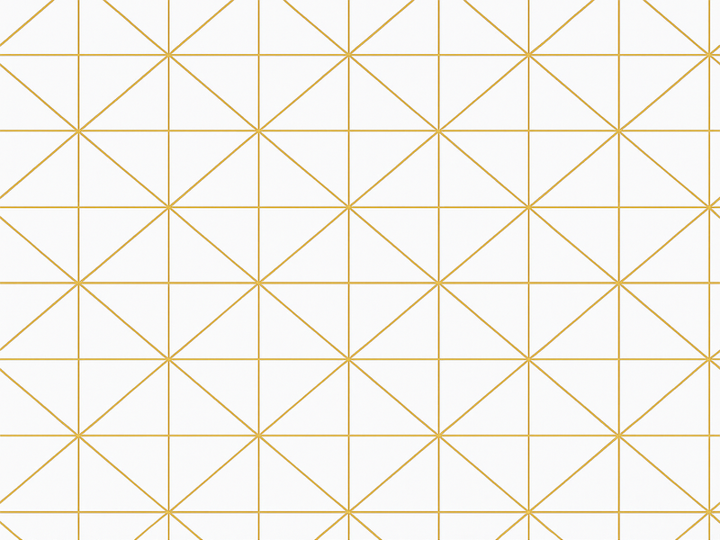 Vinyltæppe til soveværelse i guld geometrisk design - TenStickers