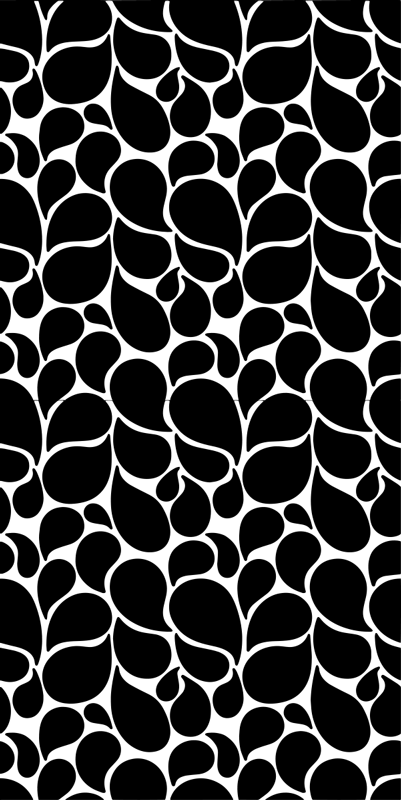 Gotas de agua geometriske vinyl tæppe - TenStickers