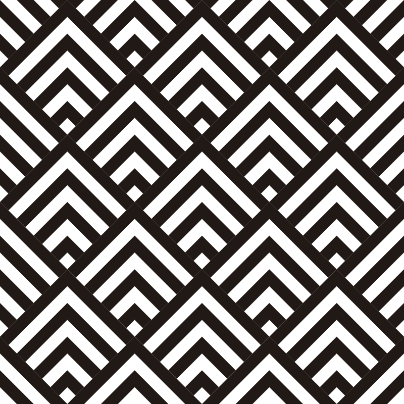 Geometriske vinyl tæppe med diamanter - TenStickers