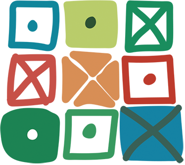 Geometriske vinyl tæppe med forskelligt firkantet design - TenStickers
