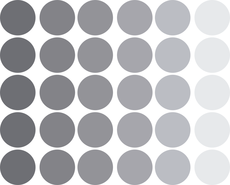 Geometriske vinyl tæppe cpprivalia grå cirkler - TenStickers